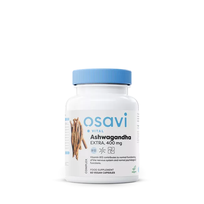 Ashwagandha EXTRA, 400 mg – 60 vegan capsules