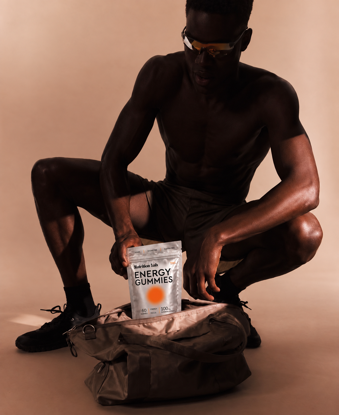 Energy Gummies – Peach | B Vitamins & Guarana | 60 Gummies