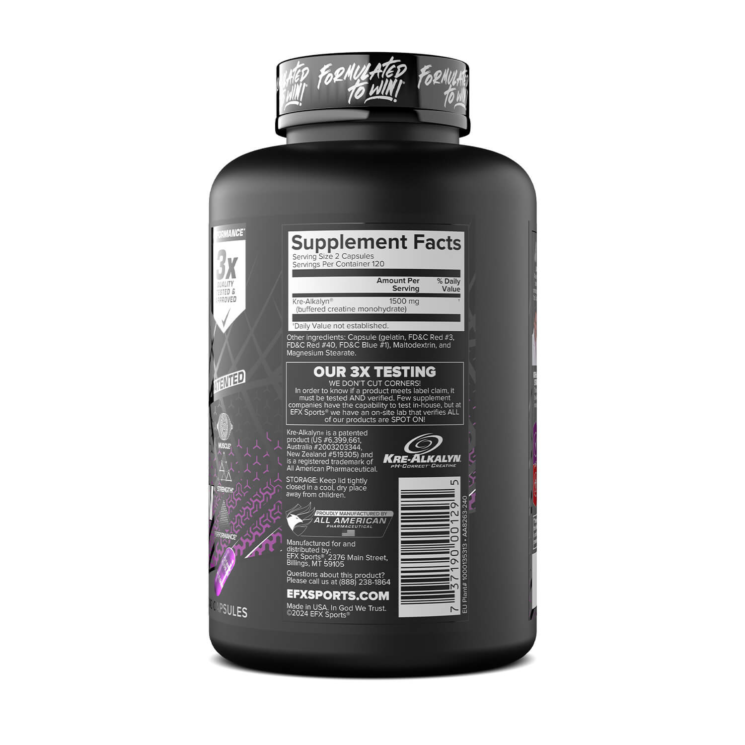 EFX Sports Kre-Alkalyn EFX 240 tabs