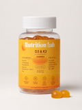Vitamin D3 + K2 Gummies – Peach Flavor | 4000 IU D3 & 75µg K2 (MK-7) | Bone, Heart & Immunity Support | Sugar-Free | 60 Gummies