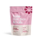 Taste Health Hair, Skin & Nails peach gummies jar