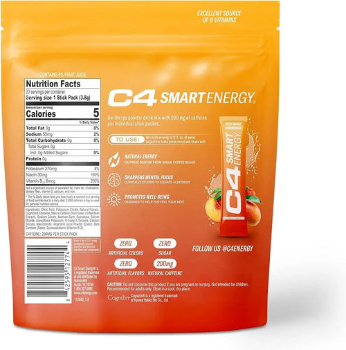 C4 smart energy powder sachets