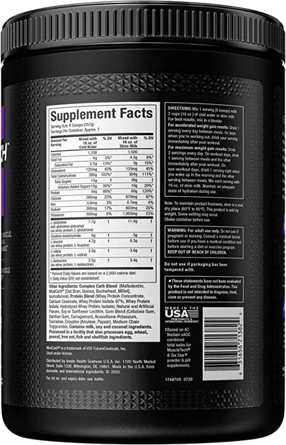 Mass Gainer 100% – Muscletech 2.33kg