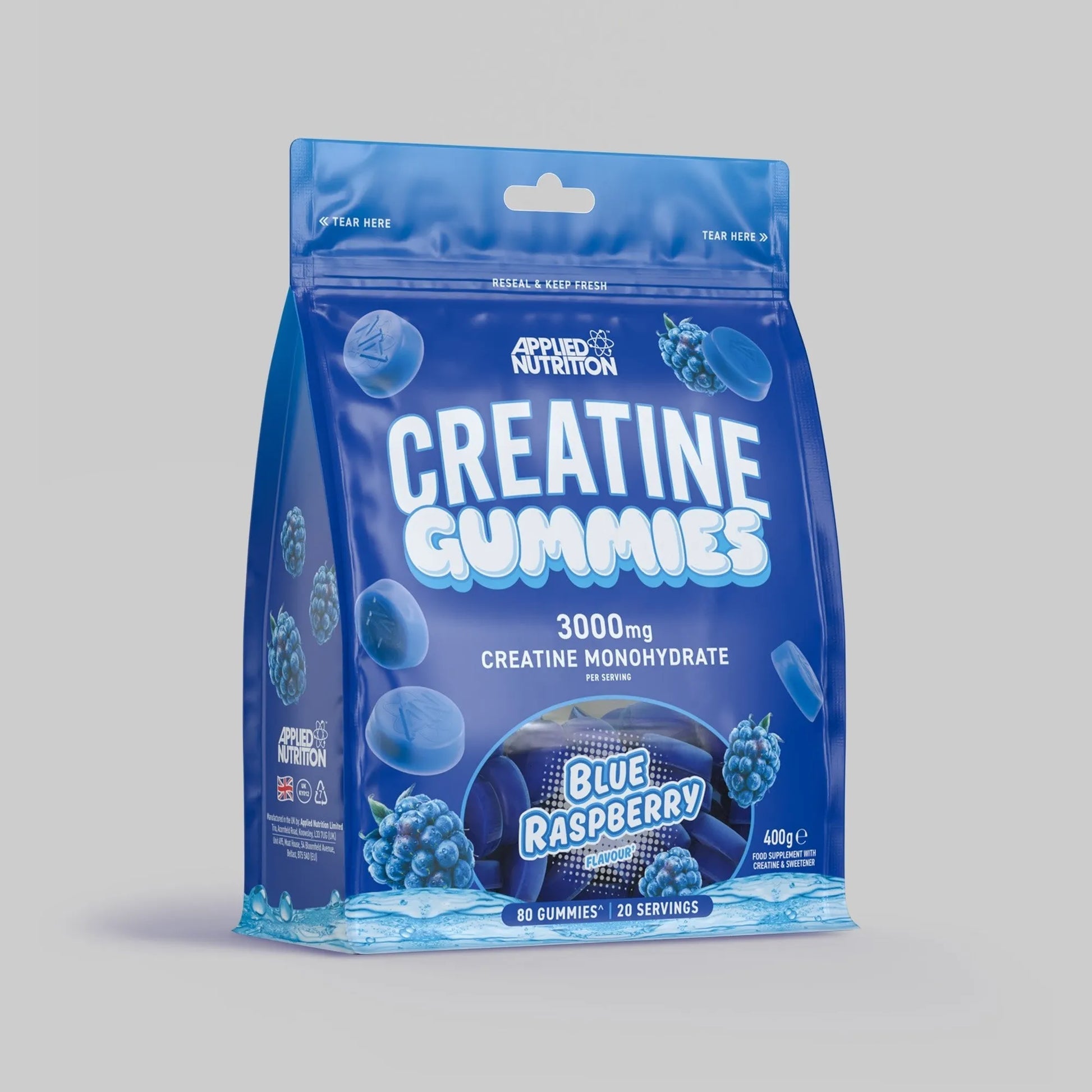 Applied Nutrition – Creatine Gummies 750 mg - Blue Rasberry