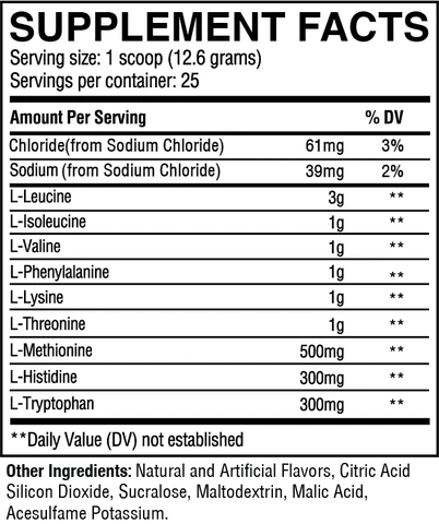 RAW EAA – ESSENTIAL AMINO ACIDS