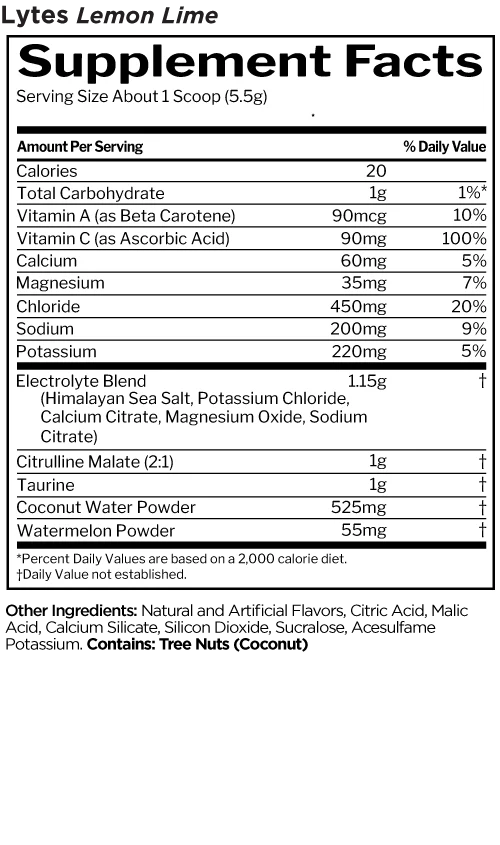 Lytes Rule One – Lemon Lime 220grams