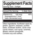 Swanson Vitamin K-2 Natural 100mcg 30 softgels