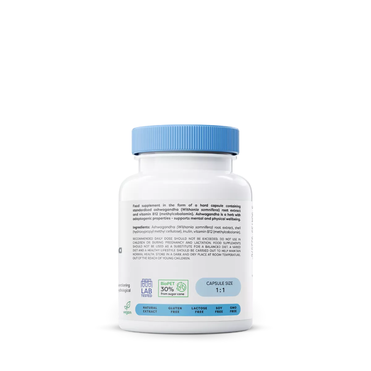 Ashwagandha EXTRA, 400 mg – 60 vegan capsules