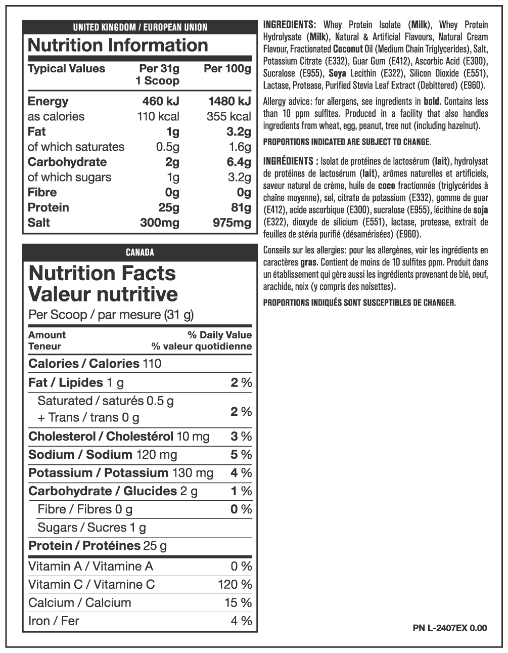 Mutant Iso Surge – 2270 grams