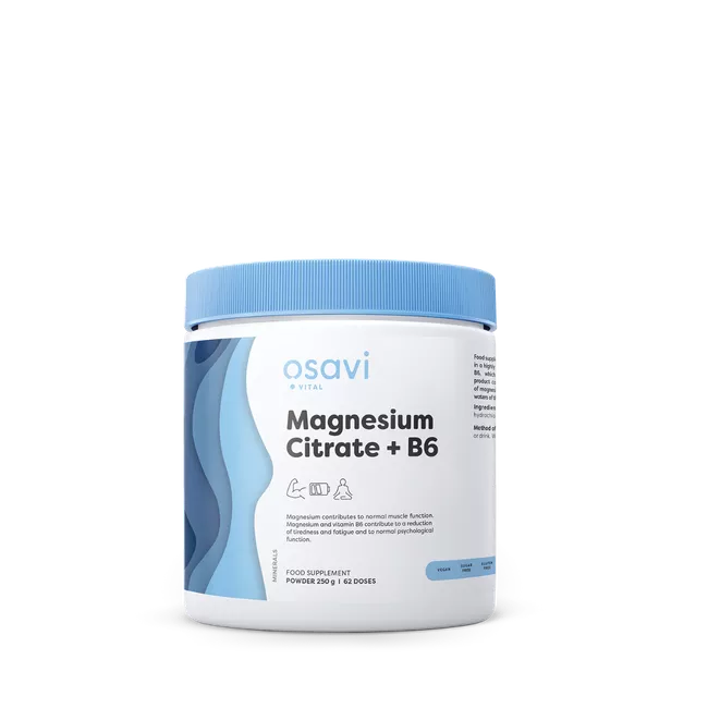 Magnesium citrate + B6, powder – 250 grams