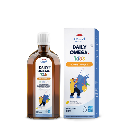 Daily Omega Kids, 800 mg Omega 3, natural lemon flavor - 250 ml