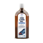 Norwegian cod liver oil 1000 mg Omega 3, unflavoured - 250ml