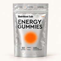 Energy Gummies – Peach | B Vitamins & Guarana | 60 Gummies