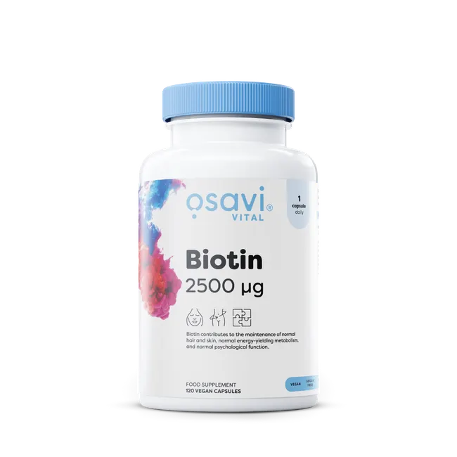 Biotin, 2500mcg – 120 vegan caps