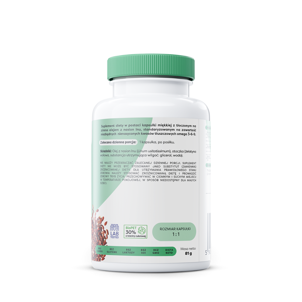 Omega 3-6-9 Flaxseed Oil 1000 mg - 60 softgels