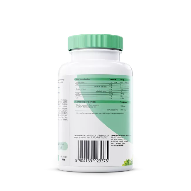 Tribulus Terrestris, saponins 200 mg – 120 vegan capsules