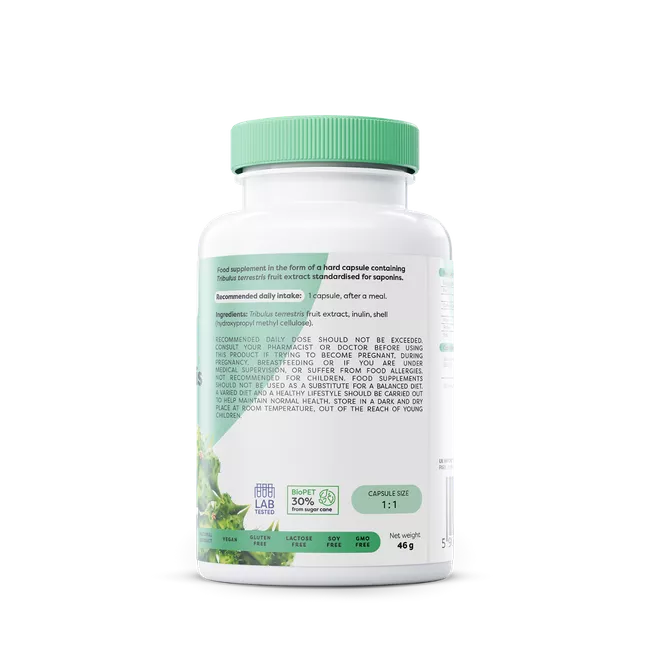 Tribulus Terrestris, saponins 200 mg – 120 vegan capsules