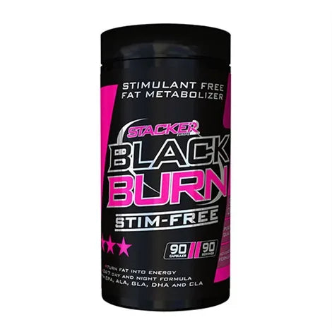 Stacker2 Black Burn Stim Free 90 caps