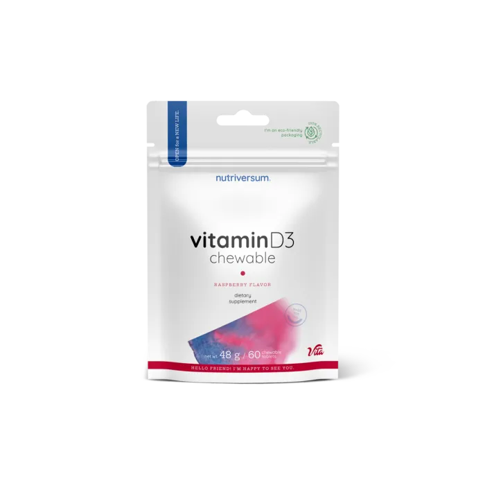 Vitamin D3 Chewable – 60 chewable tablets